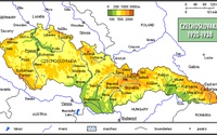 Mapa prvej Československej republiky