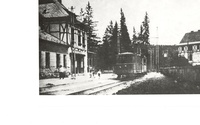 Železničná stanica v Tatranskej Lomnici na začiatku  20. storočia