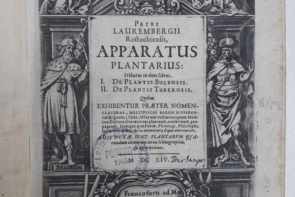 Titulný list diela Appataus plantarius