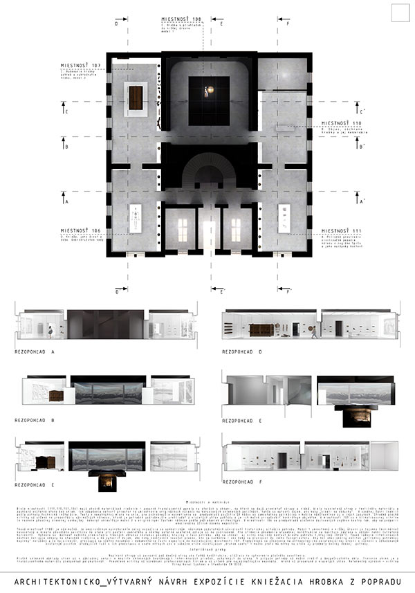 Architektonicko-výtvarný návrh expozície Kniežacia hrobka z Popradu